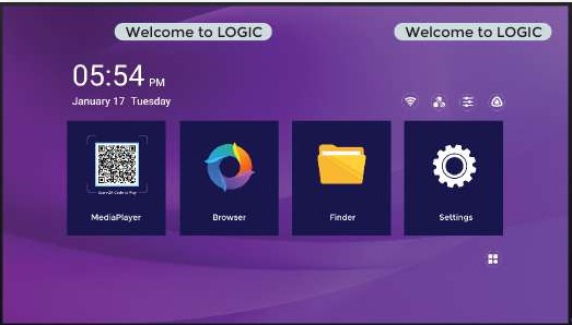 DMS remote screen management home screen