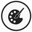 Color calibration icon