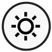 High brightness icon