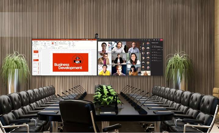 Vista Series display in an enterprise boardroom